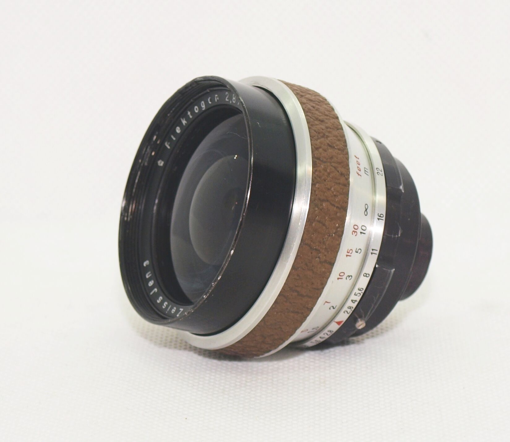 CARL ZEISS JENA Flektogon 2.8 F 35 mm Lens WERRA Brown Cover VINTAGE 5674575 - Image 11