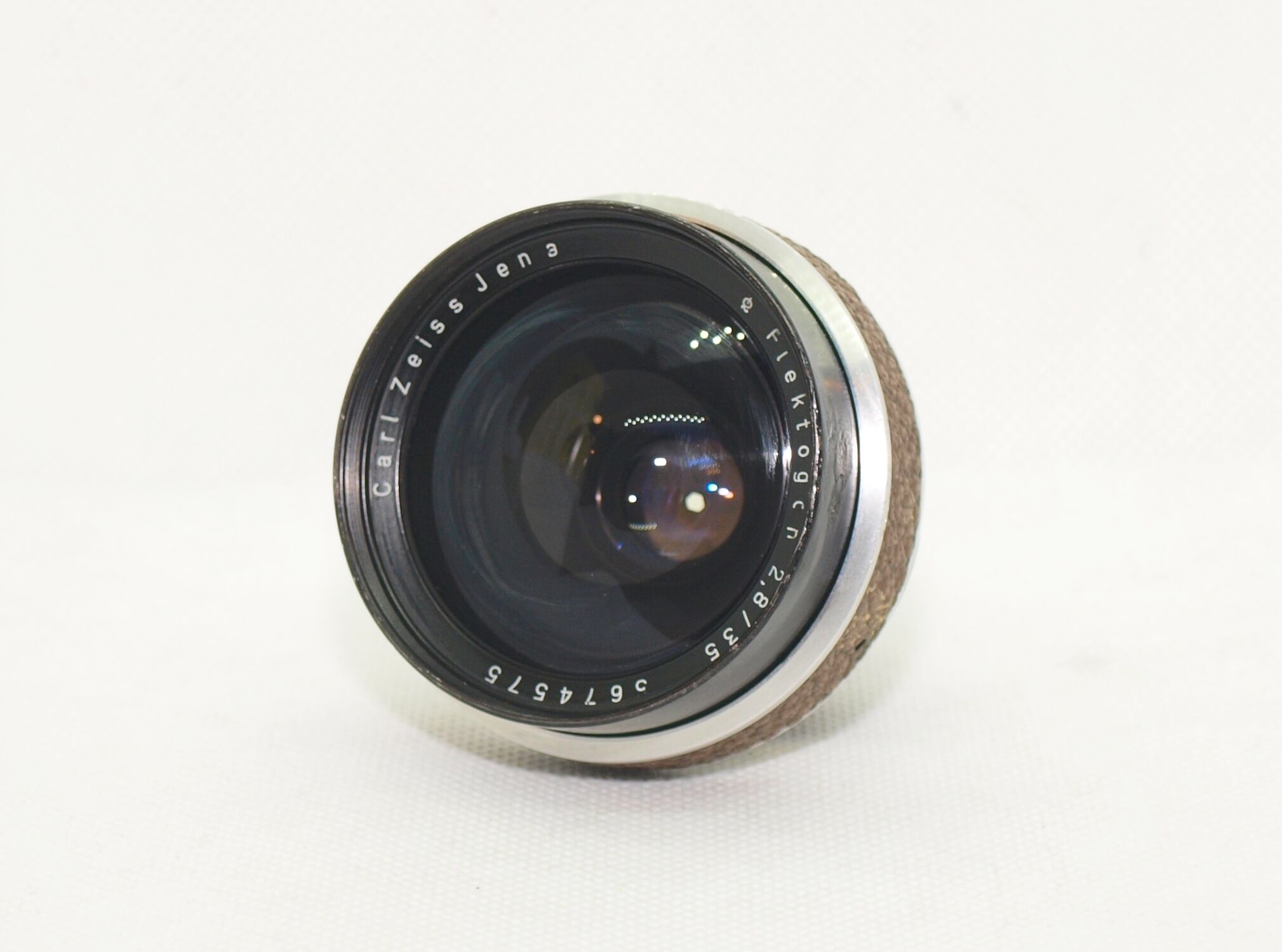 CARL ZEISS JENA Flektogon 2.8 F 35 mm Lens WERRA Brown Cover VINTAGE 5674575 - Image 2