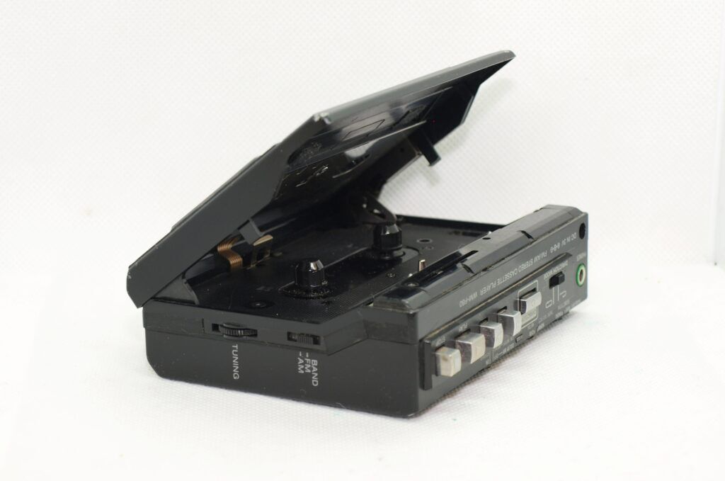 SONY WALKMAN WM-F60 Cassette Player Black Vintage - Vintage
