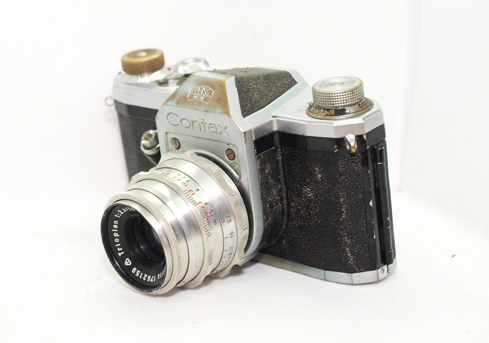 Contax S vintage film camera with Trioplan 50mm lens